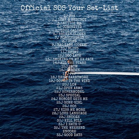 Setlists / 2024 .